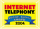 2004 INTERNET TELEPHONY AWARD logo