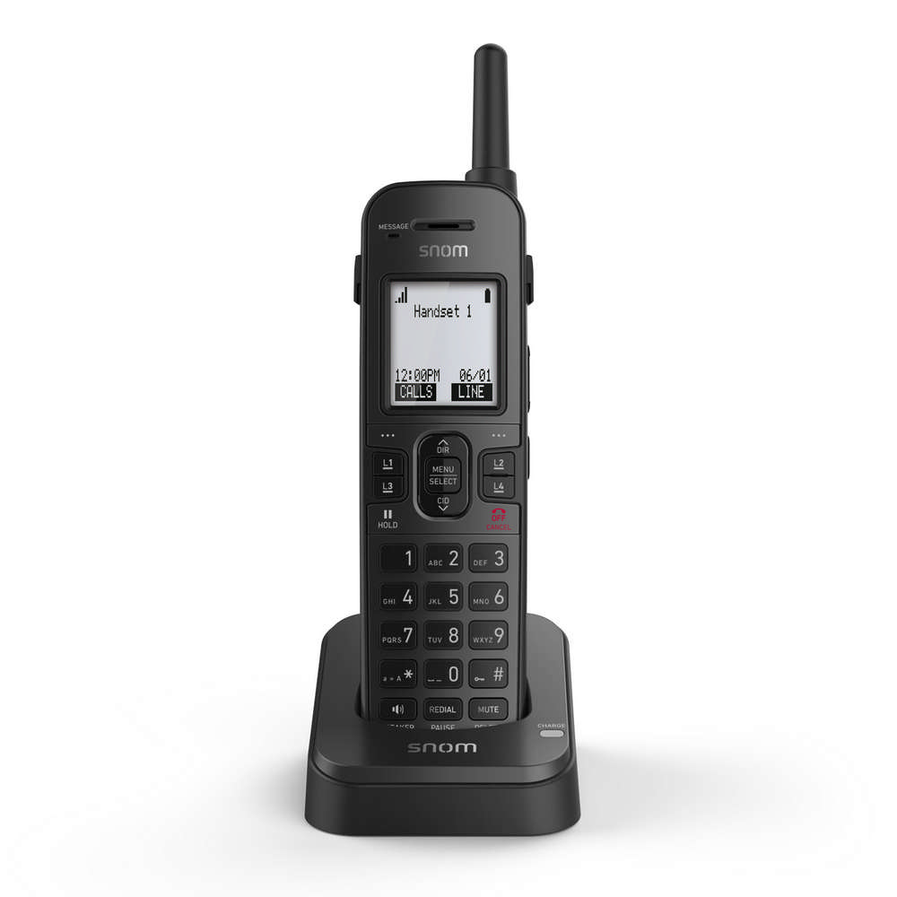 View 3 - M10R KLE SIP DECT 4-Line Rugged Handset