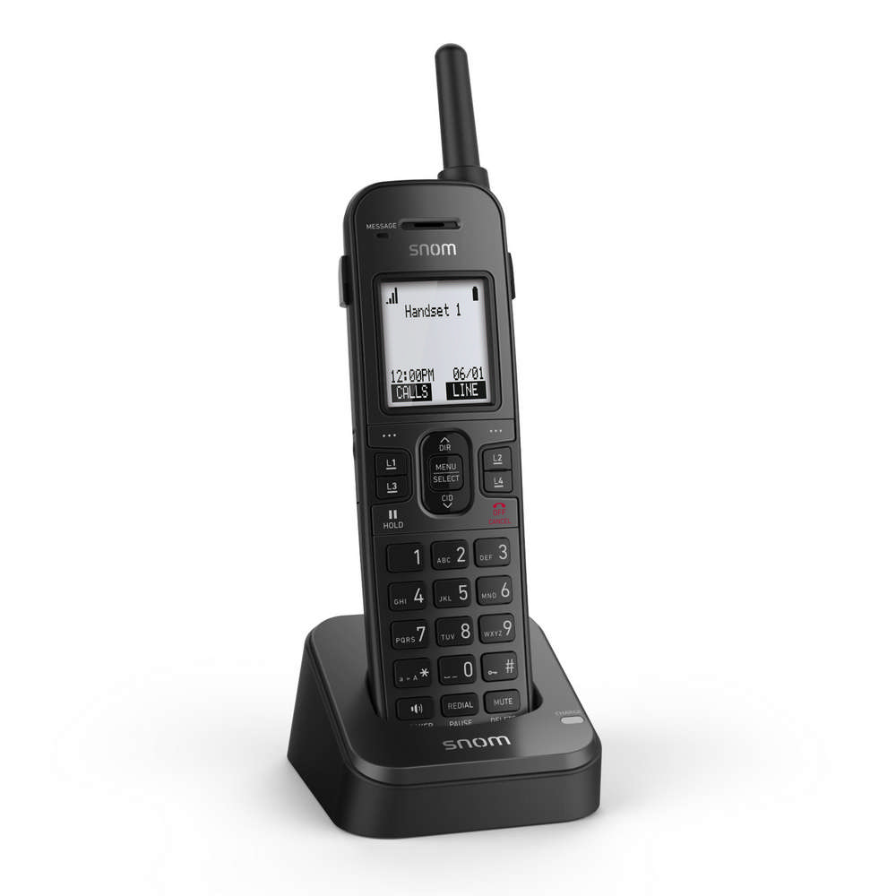 View 2 - M10R KLE SIP DECT 4-Line Rugged Handset