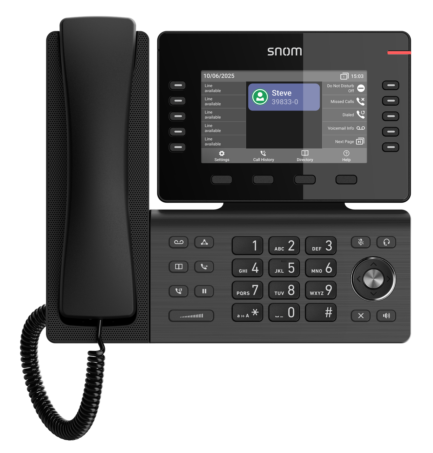 View 3 - D815WB Desk phone