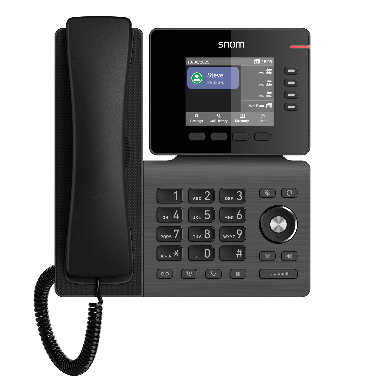 View 3 - D810 Desk phone