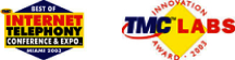BEST OF INTERNET TELEPHONY CONFERENCE & EXPO MIAMI 2003 logo, INNOVATION TMC LABS AWARD 2003 logo